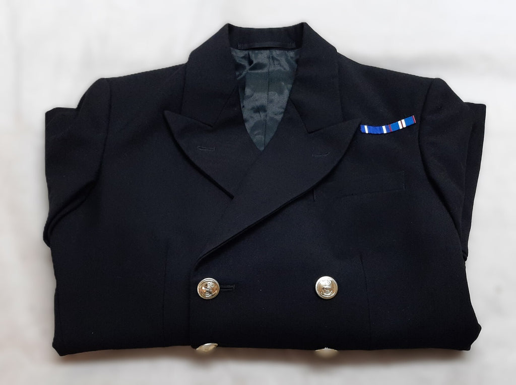RN Jacket British Naval OFCs Lt Cdr Vintage 1989 Bernard 8 Button
