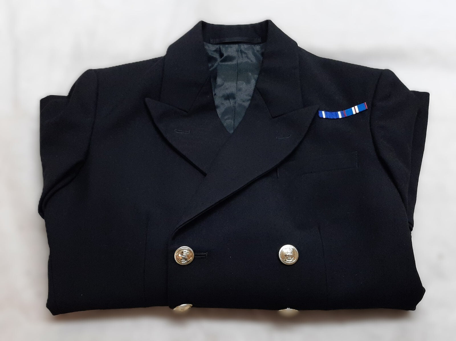 RN Jacket British Naval OFCs Lt Cdr Vintage 1989 Bernard 8 Button
