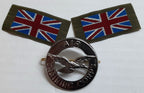 ATC Cap Badge (Air Training Corps) & UK Shoulder / Arm Flags