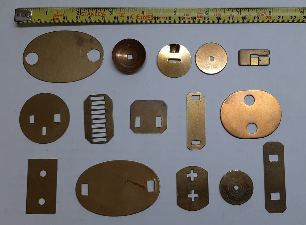 Back Plates Assorted lot of 15 Insignia Backing Shims British