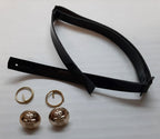 RAOC Chinstrap Set British Army Complete Ordnance Corps With Buttons & Rings