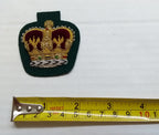 Staff Sergeant Crown Devon & Dorsets British Army Hand Embroidered Arm Patch