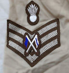 RE SGT Shirt British Army FAD Short Sleeve Sergeant & Signaller Insignia 38cm