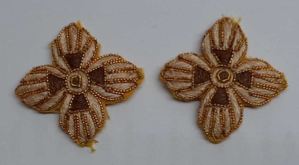 Shoulder Stars AAC Service Dress Hand Embroidered H/E Bath Star / Pips 1 Pair