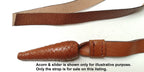 Sword Knot Strap Brown Leather Replacement Part 123cm