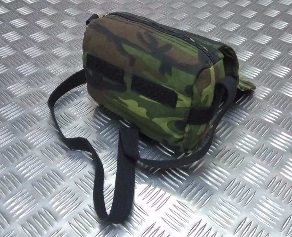 Military Style Mini Canvas Shoulder Bag Small Effects Military Camo Stripe - NEW