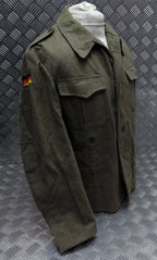 Vintage Field Jacket German Army 1960s Pattern Wool Serge Bundeswehr 104cm