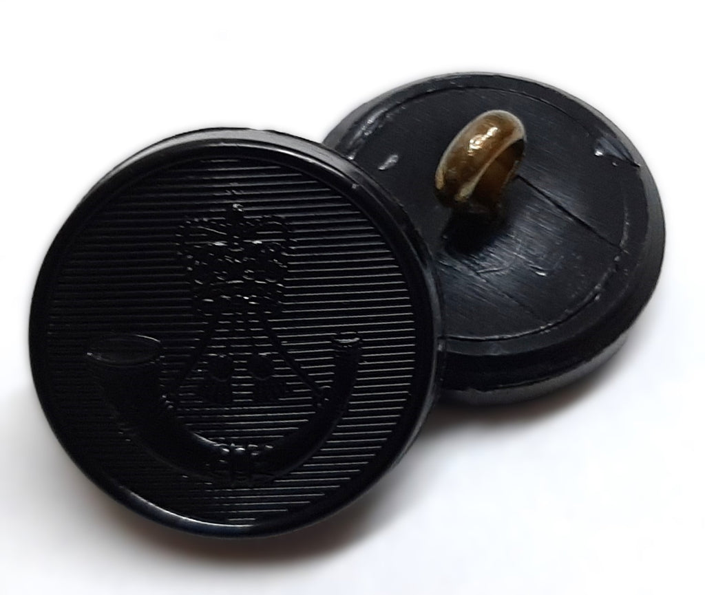 The Rifles Regimental No2 Ring Back Black Button Set British Army Insignia O/R