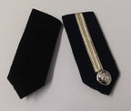 Oman Gorgets Collar Tabs With Silver Detail Chrome Officers Insignia Buttons