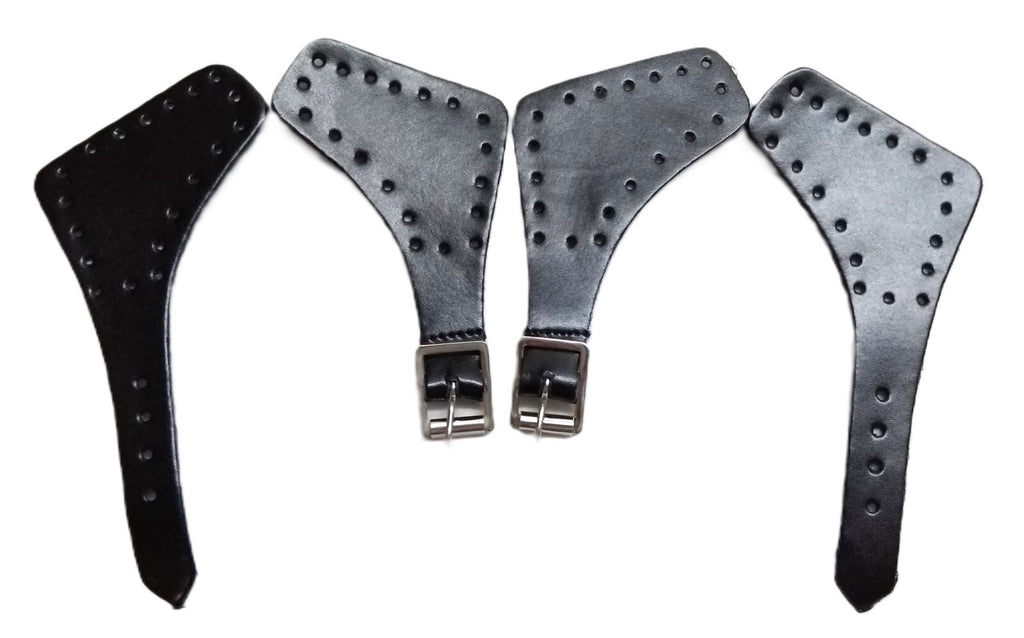 Mess Foot Straps Leather British OFC Nickel Buckle HCav Cavalry Pattern