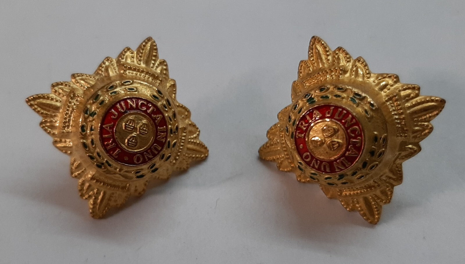 Vintage 2nd LT Rank Pips British Army Stars Dress Pattern Screw Post x2