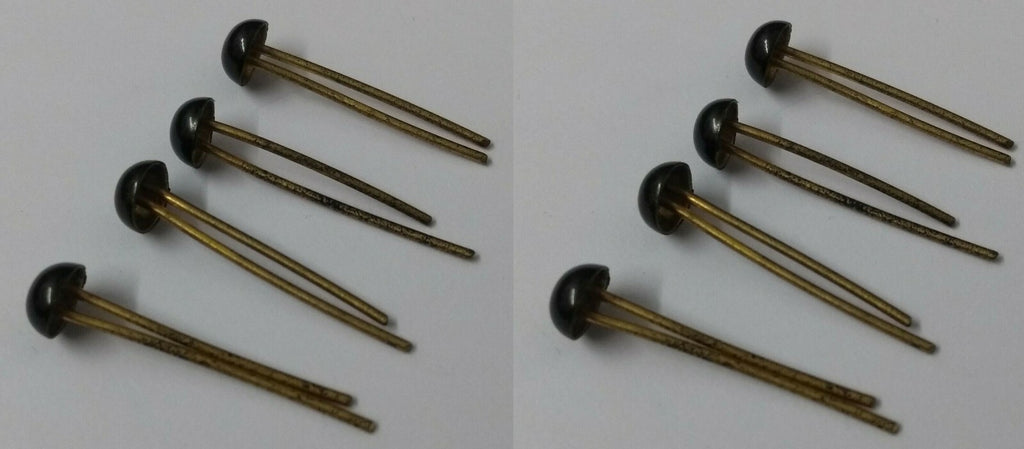 Domed Chain Pins Issue Old Stock British Made Two Prong x 8 NEW