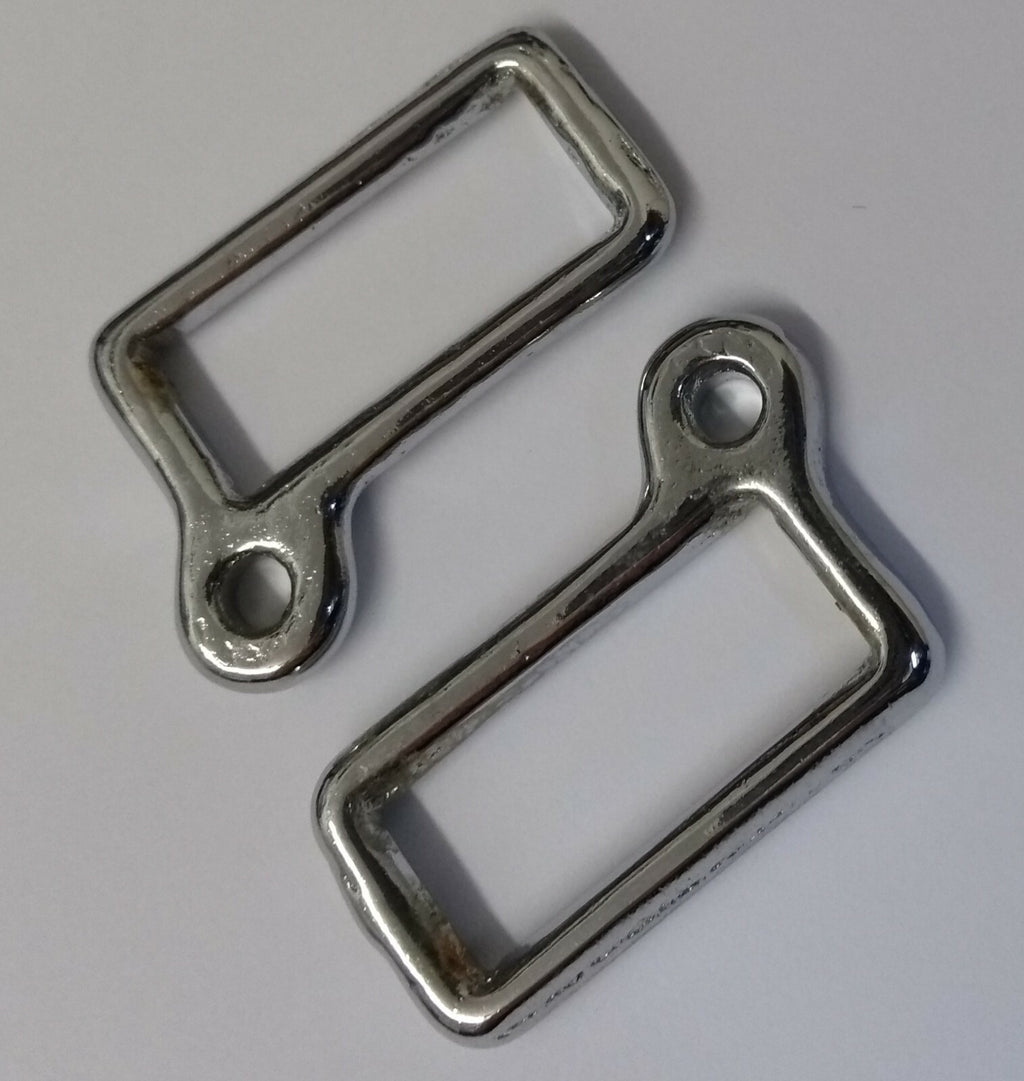1" Chrome Looped Belt Stay & Hanger British Made Issue x 2 NEW