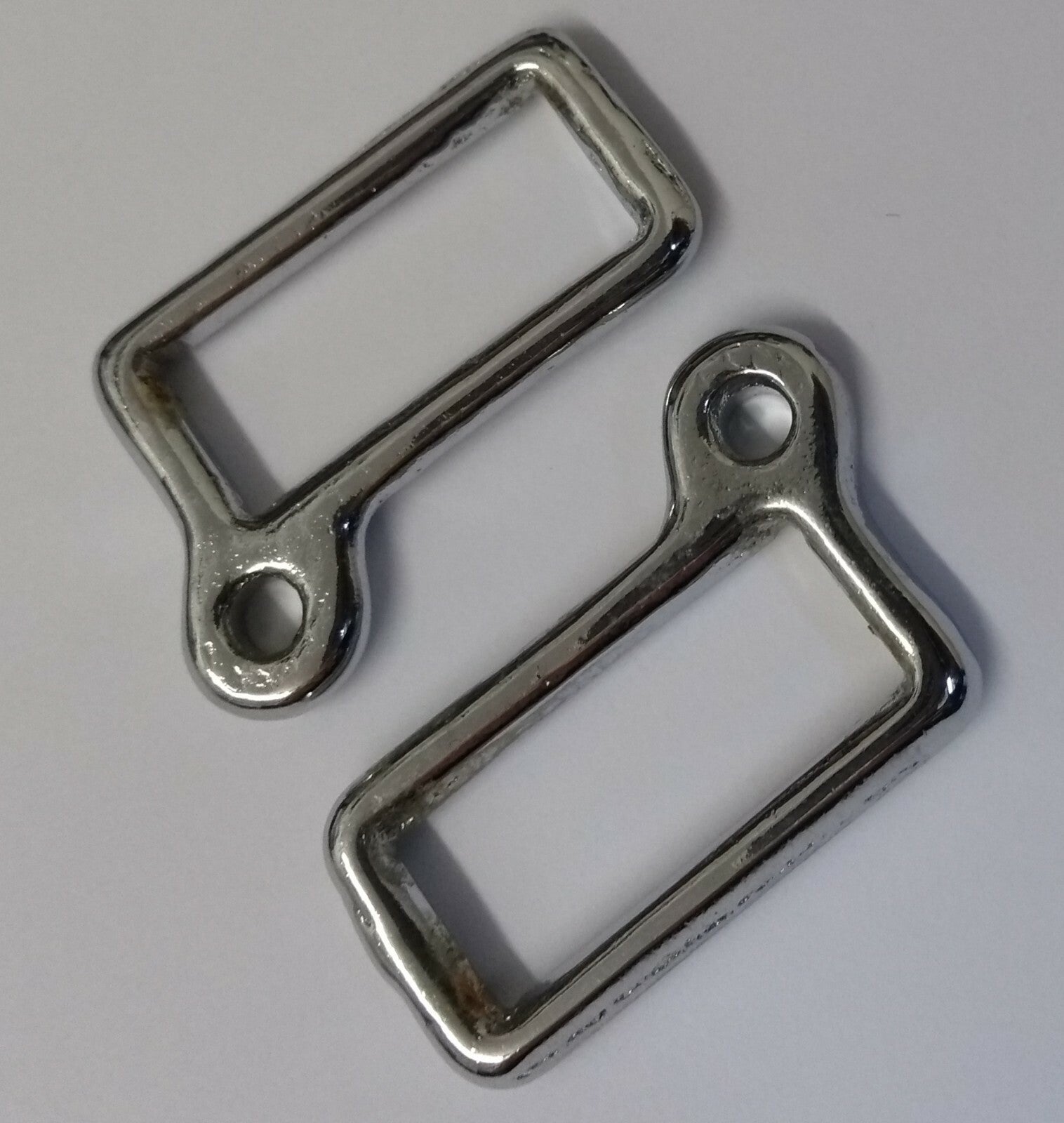 1" Chrome Looped Belt Stay & Hanger British Made Issue x 2 NEW