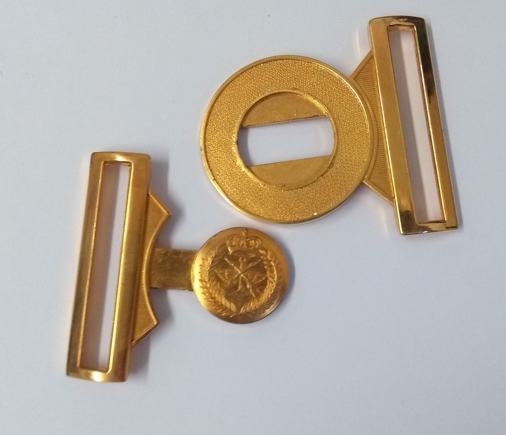 Guards Buckle UAE Crossed Arms & Anchor Insignia Locket Clasp Made in England