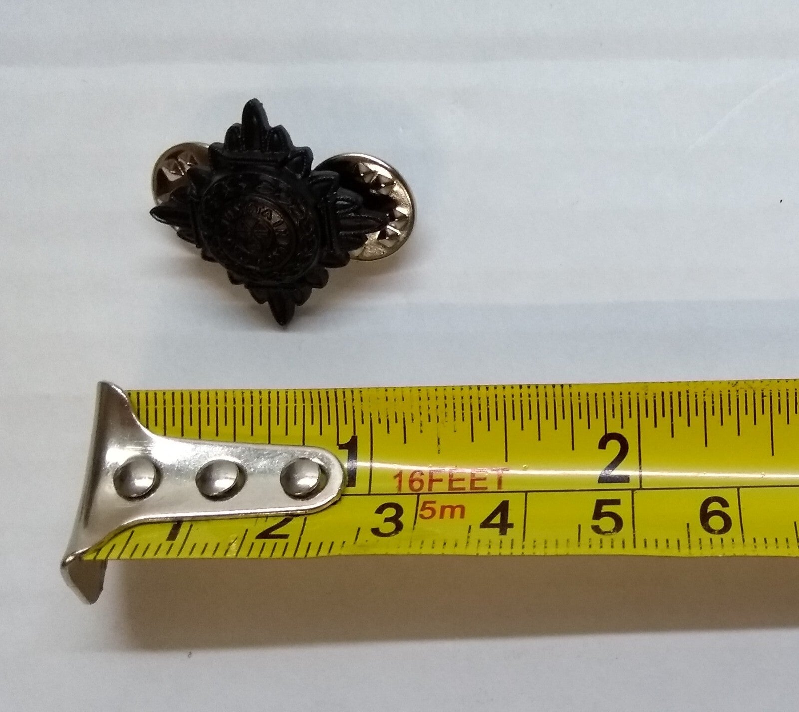 Rank Stars Pips British Forces Black Officer Insignia Tria Juncta In Uno 5/8"