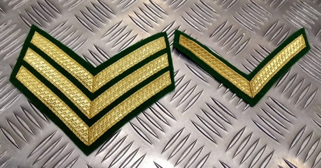 Genuine British Ceremonial & Bands Issue Rank Stripe Chevron SGT LCPL