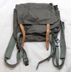 Vintage Army Backpack Cotton Canvas Small Back Pack Field Bag Grey/Green