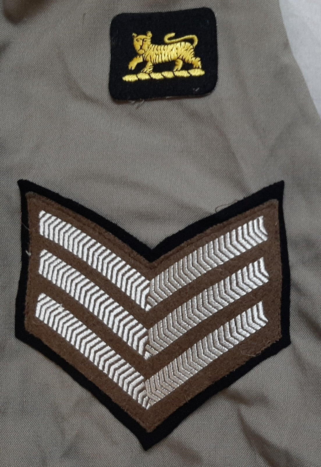 British Army PWRR No6 Jacket Safari Type With 3 Bar Chevron Arm Patches188/100/84cm