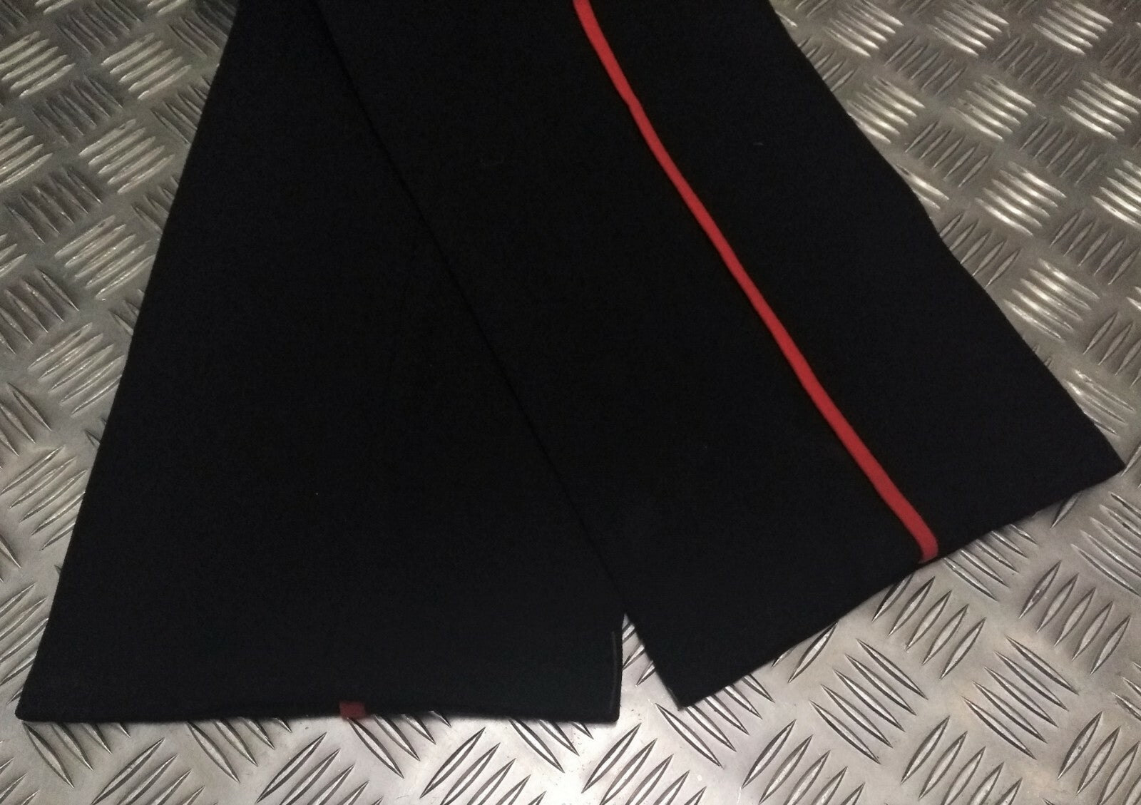Vintage RM Royal Marines Trousers Zip Front Trouser Obsolete With Red Piping