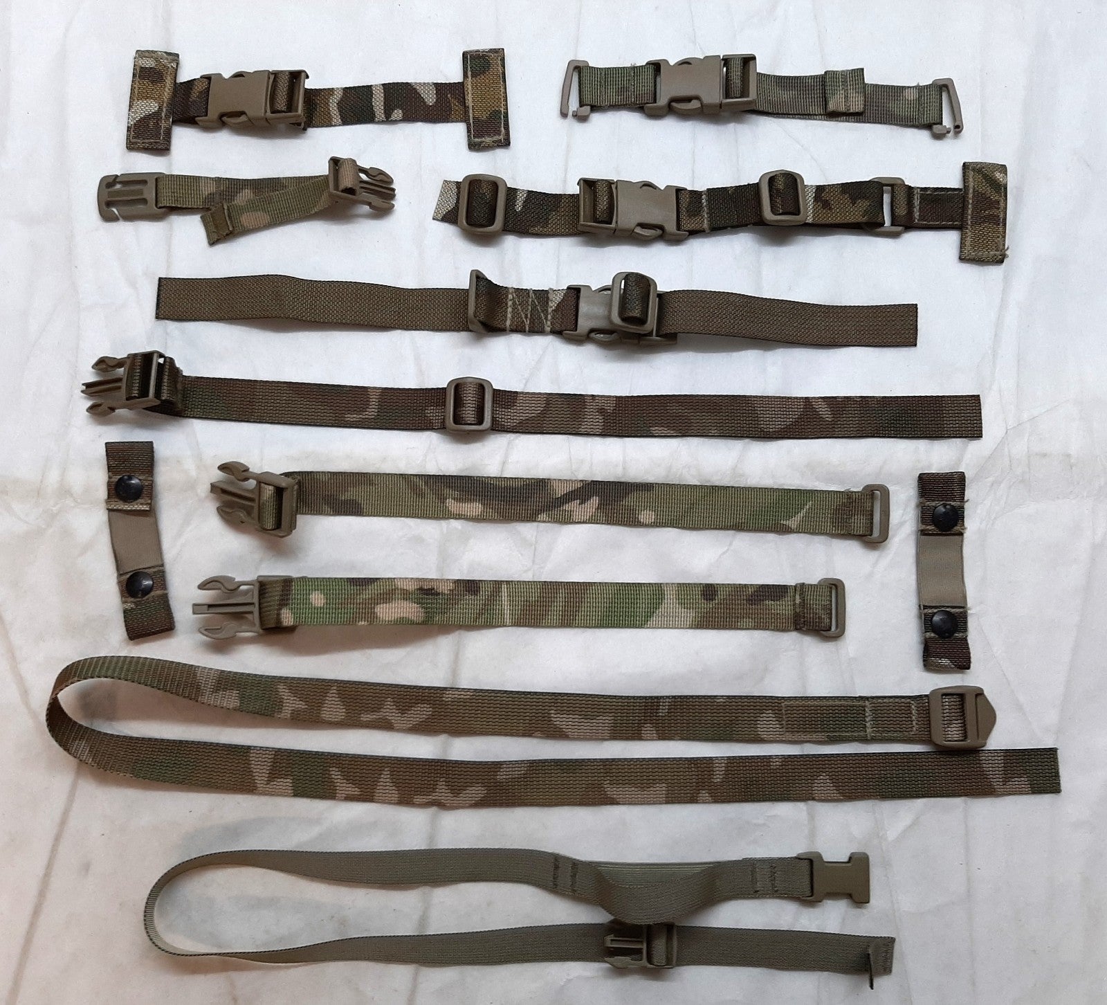 MTP Webbing Straps Job Lot of 12 Assorted Items For Collectors Spares or Repairs