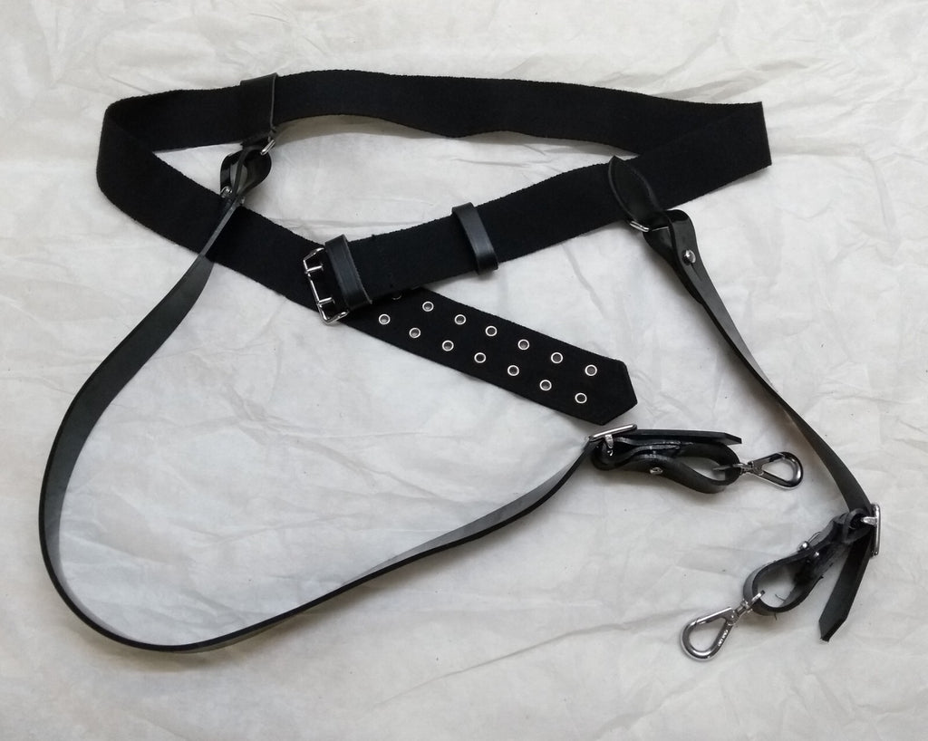 Belt The Rifles Regt Black Ceremonial Waist Belt With Kicking Straps