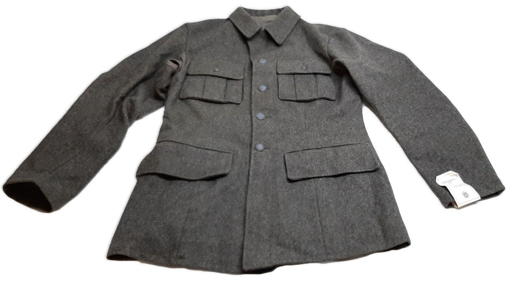 Vintage Field Jacket Army Wool Grey 6 Pocket Vapenrock M39 from 1952 Size 96 L