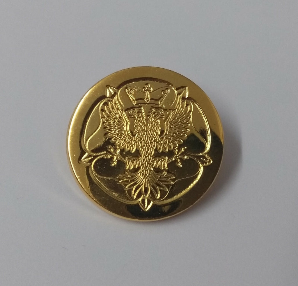 Genuine British Mercian & Lancastrian Yeomanry 40L Large Flat Buttons X2 GIM125