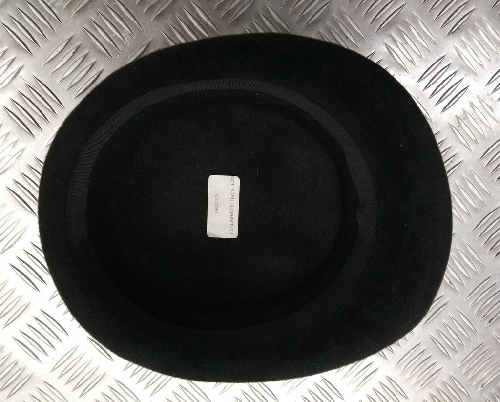 Genuine UK Made Failsworth Black Fashion Felt Hat Curled Rim Small FWS1