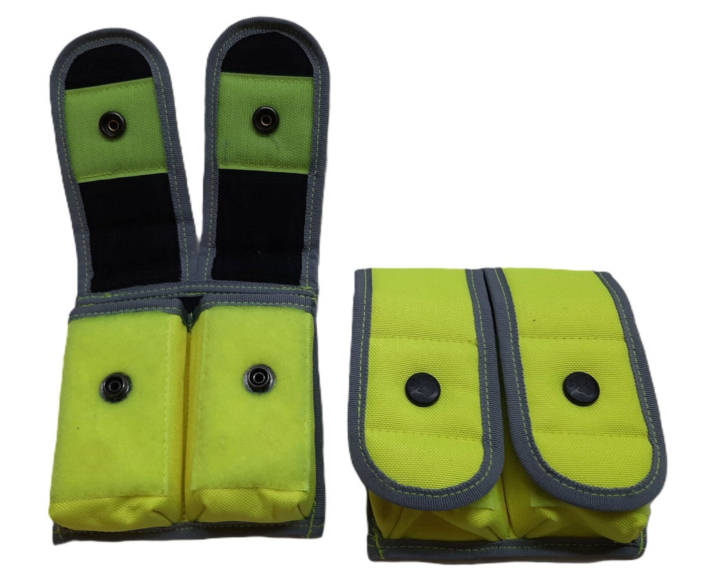 Magazine Ammo Pouch "Aegis" Hi Viz Double Molle 9mm Mag Accessory Holder X2 NEW