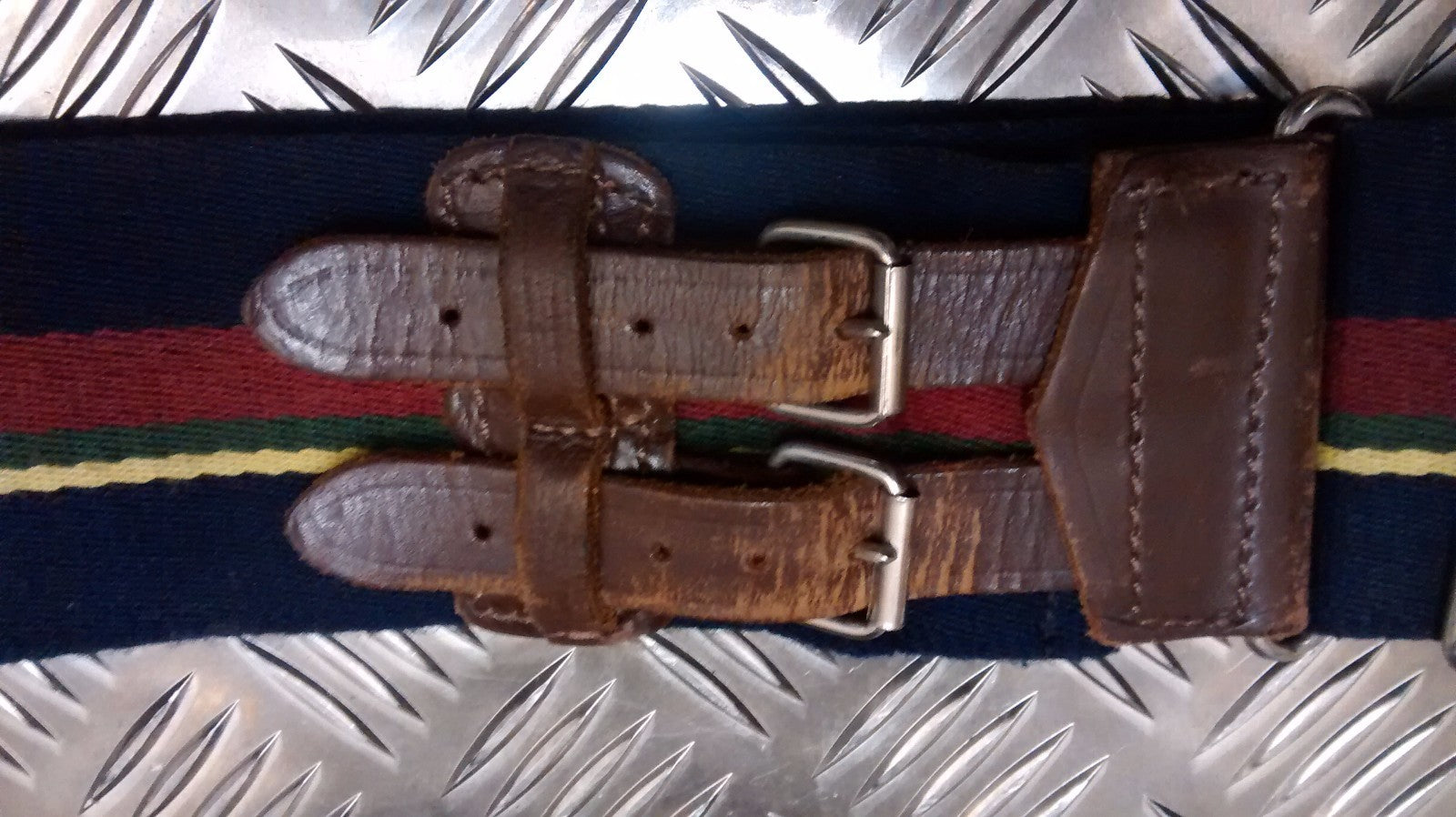 RM Royal Marines Stable Belt British with Leather Buckle Pattern - All Sizes