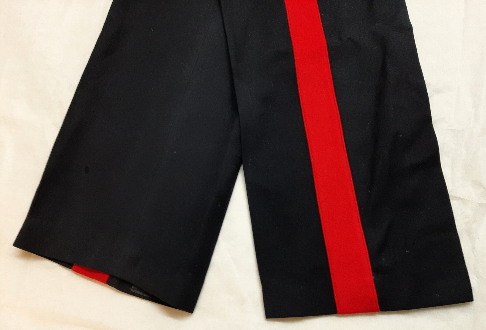 Vintage No1 Trousers British Army Red Stripe Blues Other Ranks 1966 Faulty
