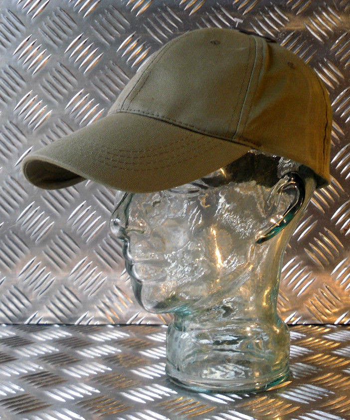 100% Cotton Adjustable GREEN Baseball Hat / Cap No logos - NEW
