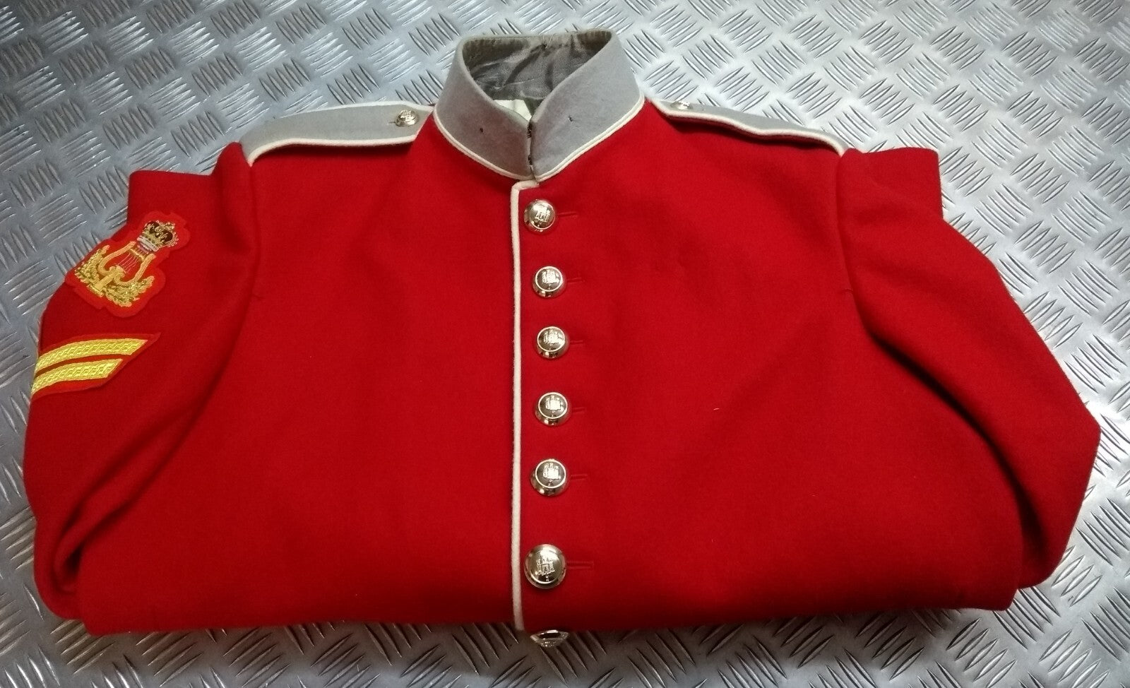 Red Ceremonial Tunic Gibraltar Bandsman Parade Jacket Big Size Fancy Dress