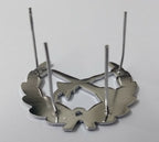Indonesian Kris Keris Insignia Chrome Hat Badge