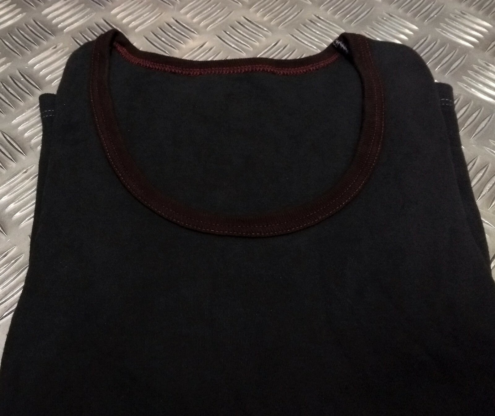 Genuine British Issue PTI Training overdyed long Vest With Maroon Trim