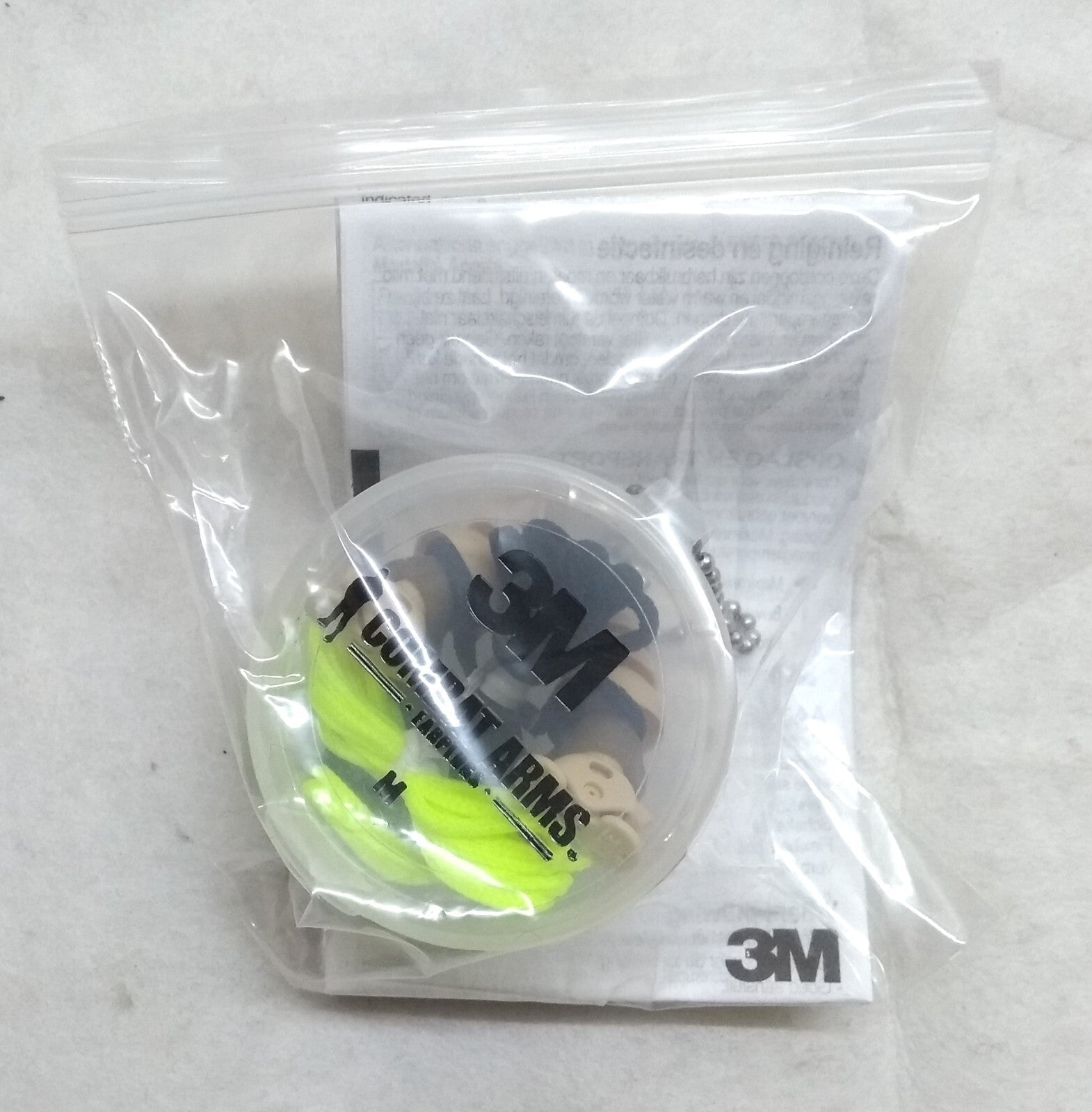 Genuine British Type Ear Plugs 3M Combat Arms In Storage Case MED NEW