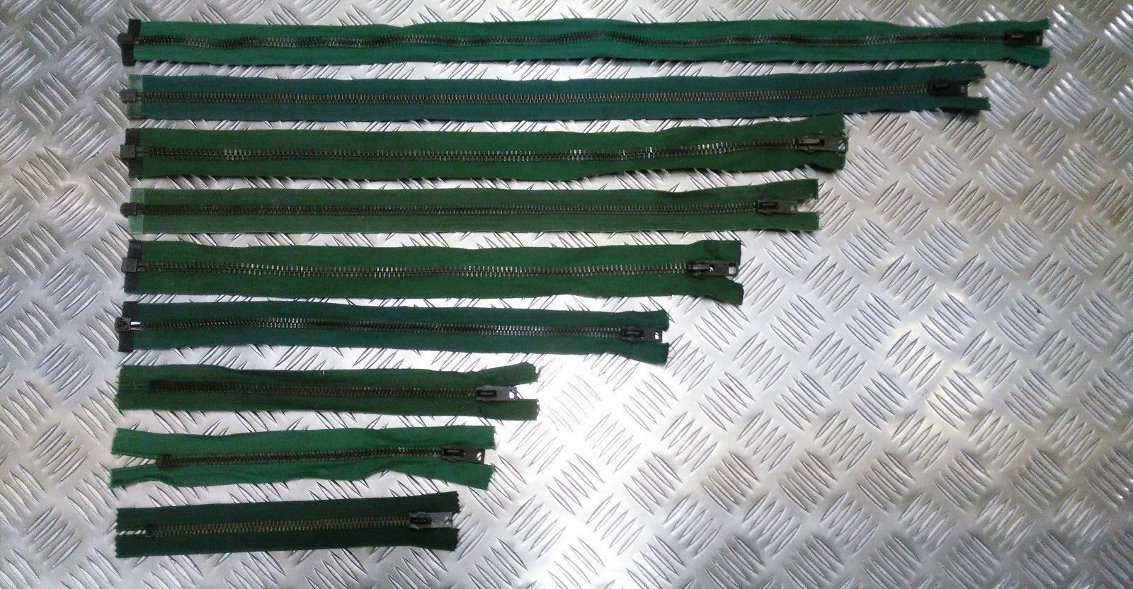 Vintage British Metal Zip Zipper NZ or CLIX Open or Closed End