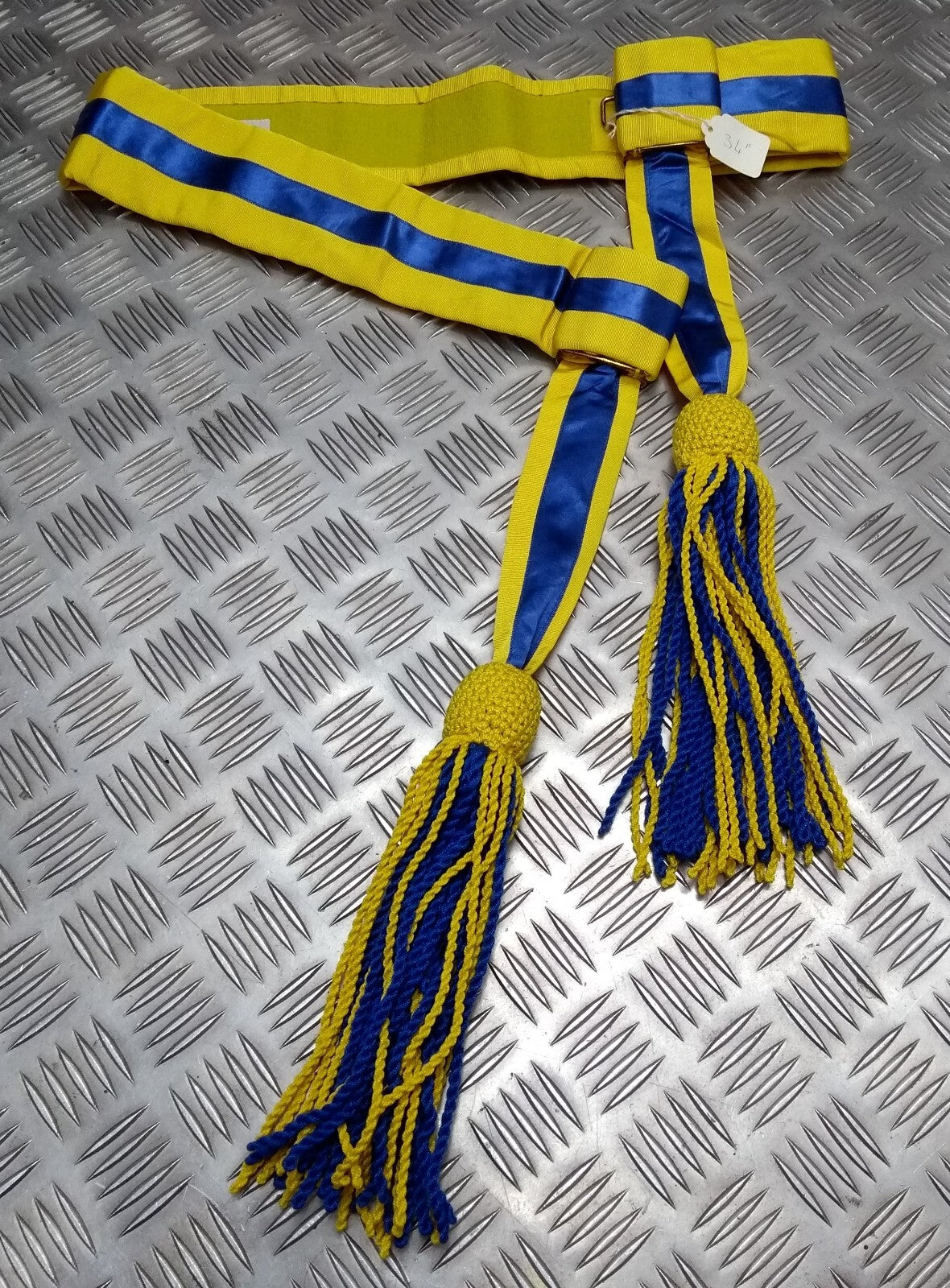 Hong Kong Waist Sash & 2 Tone Tassels Also For Ceremonies Parade & Awards