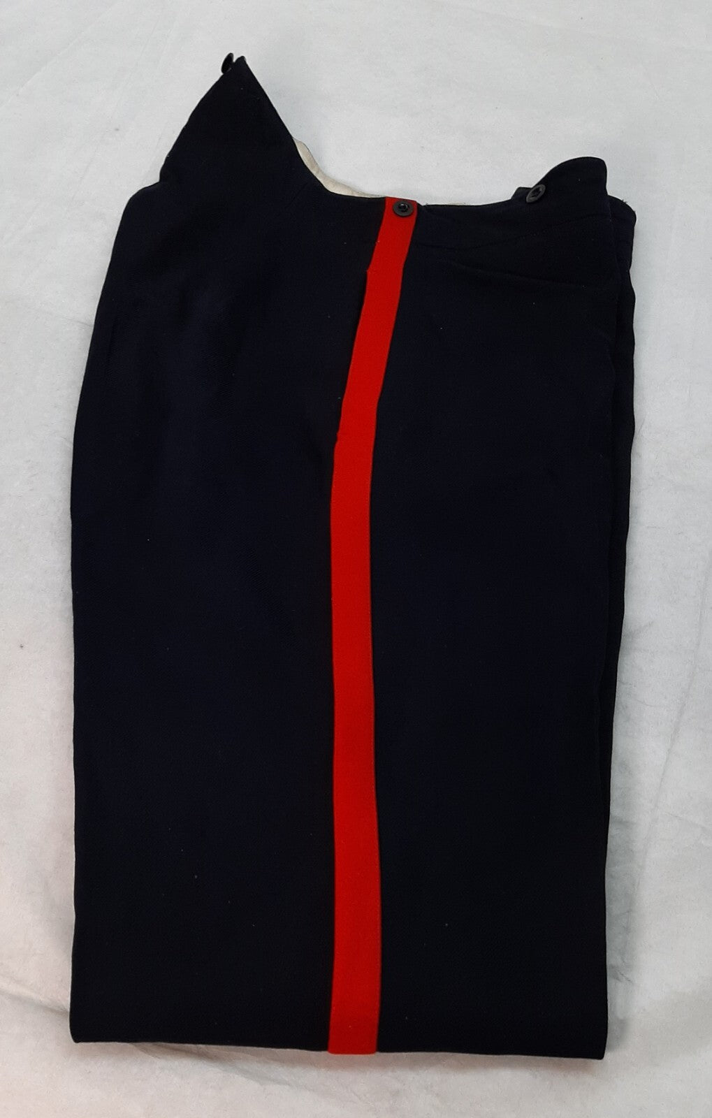 No1 Dress Trousers British Army Blues Pattern RMAS With 1" Red Stripes W35"