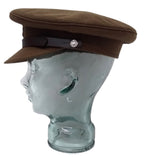 No2 Hat RMP Army Style Badge & Brown Chin Strap Goldings 56cm