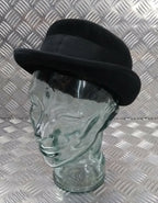 Trilby / Porkpie / Fedora Style Black Felt Hat UK Made Failsworth Medium FWS1