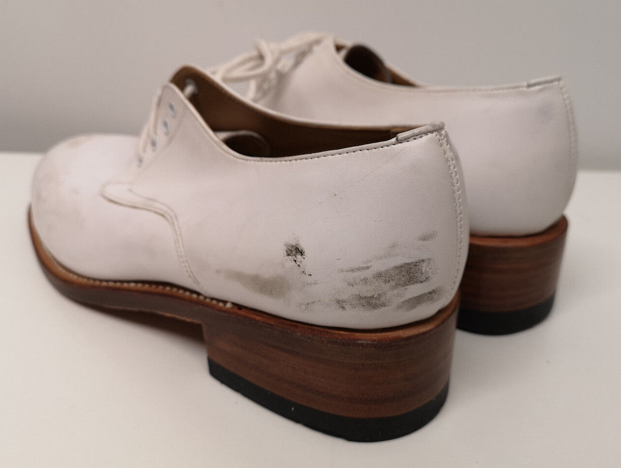 British Navy White Leather Parade / Dress Shoes Womans - Assorted Sizes