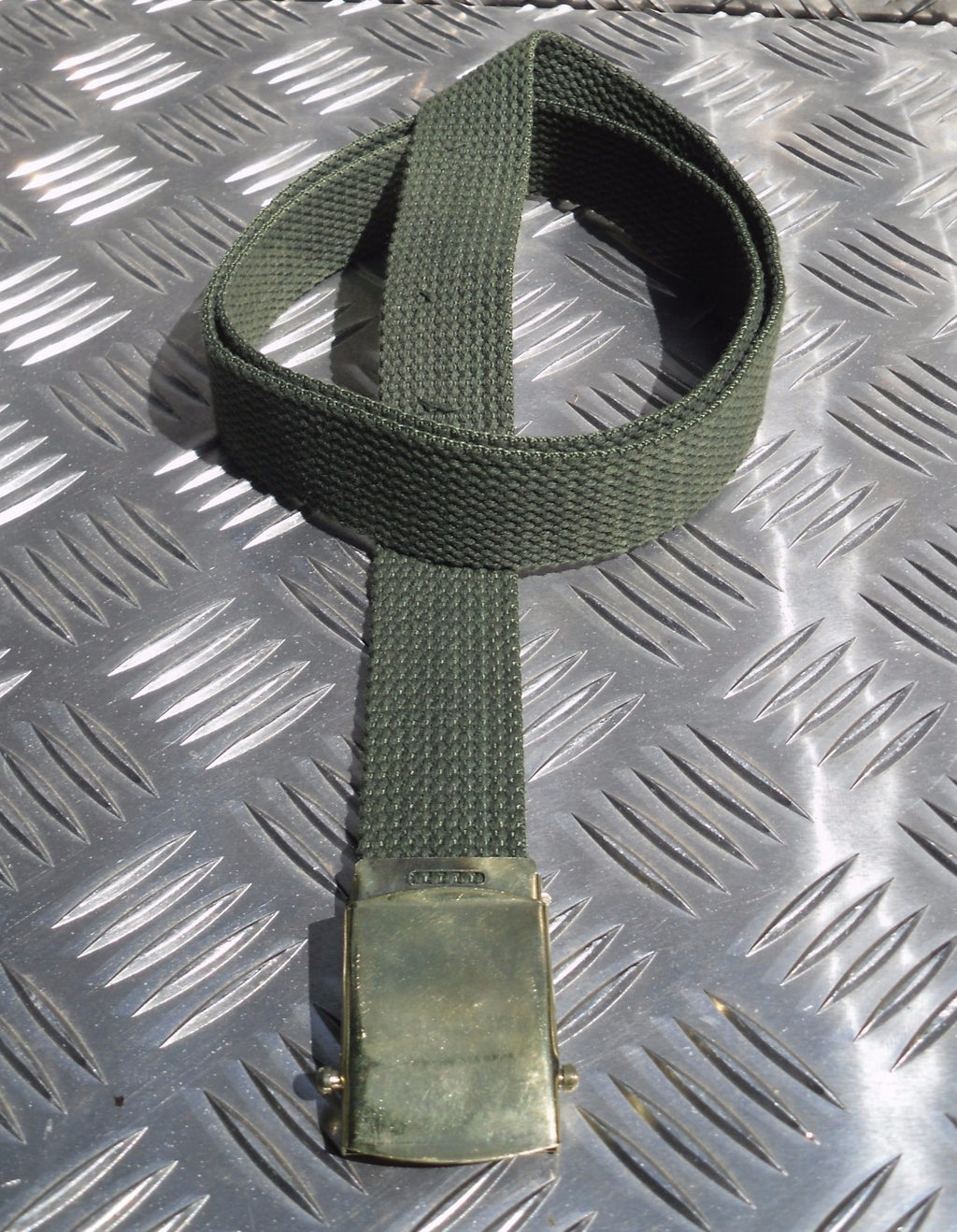 Style 1¼ Roll buckle Canvas Web Belt Silver or Brass buckle All Colours