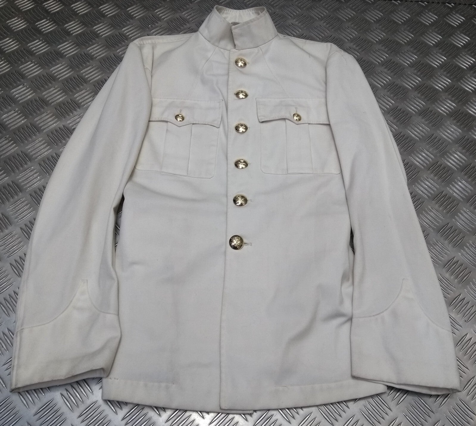 Vintage White Jacket Tropical Ceremonial RAF Royal Air Force and Bands London Marked