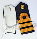 Laces for RN Officers Shoulder Boards Epaulettes White Ties Royal Navy NEW
