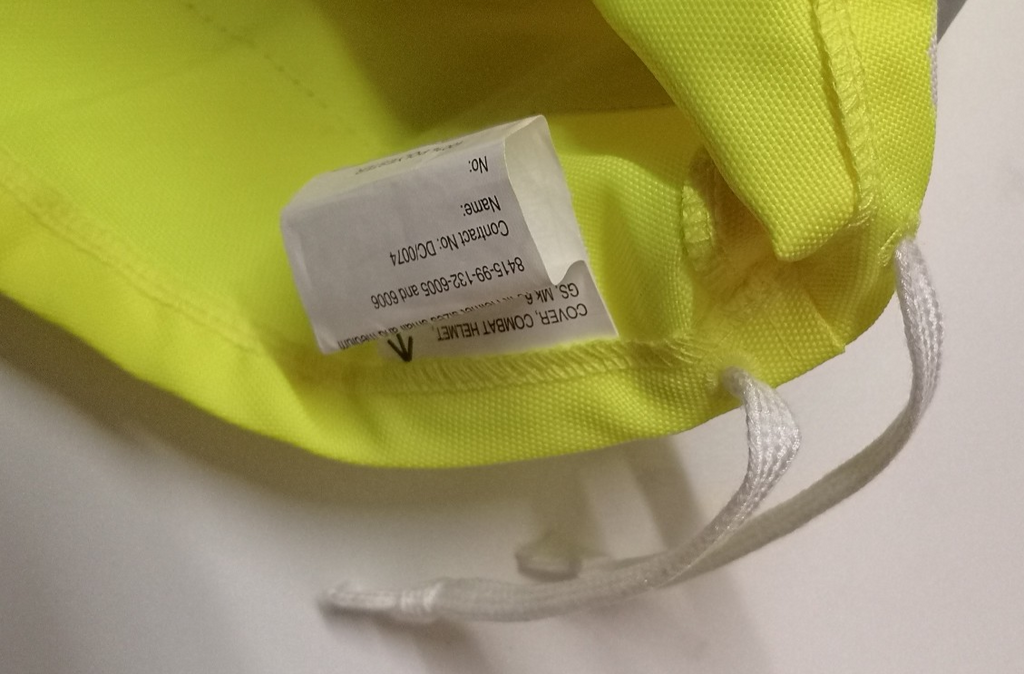 High Visibility Helmet Cover MK6 Size Regular Genuine British Issue
