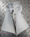 British Army Household Cavalry White Leather Gauntlet Parade Gloves Size 9.