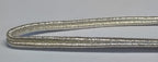 Silver Metallised Polyester Russia Braid 4mm Made by Wyedean - NEW