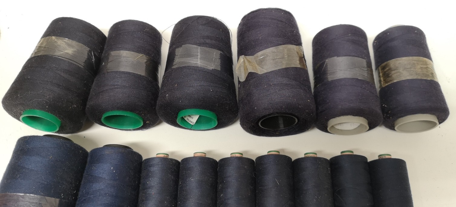 Polyester Corespun Thread Blue / Navy Colour Shades Various Brands